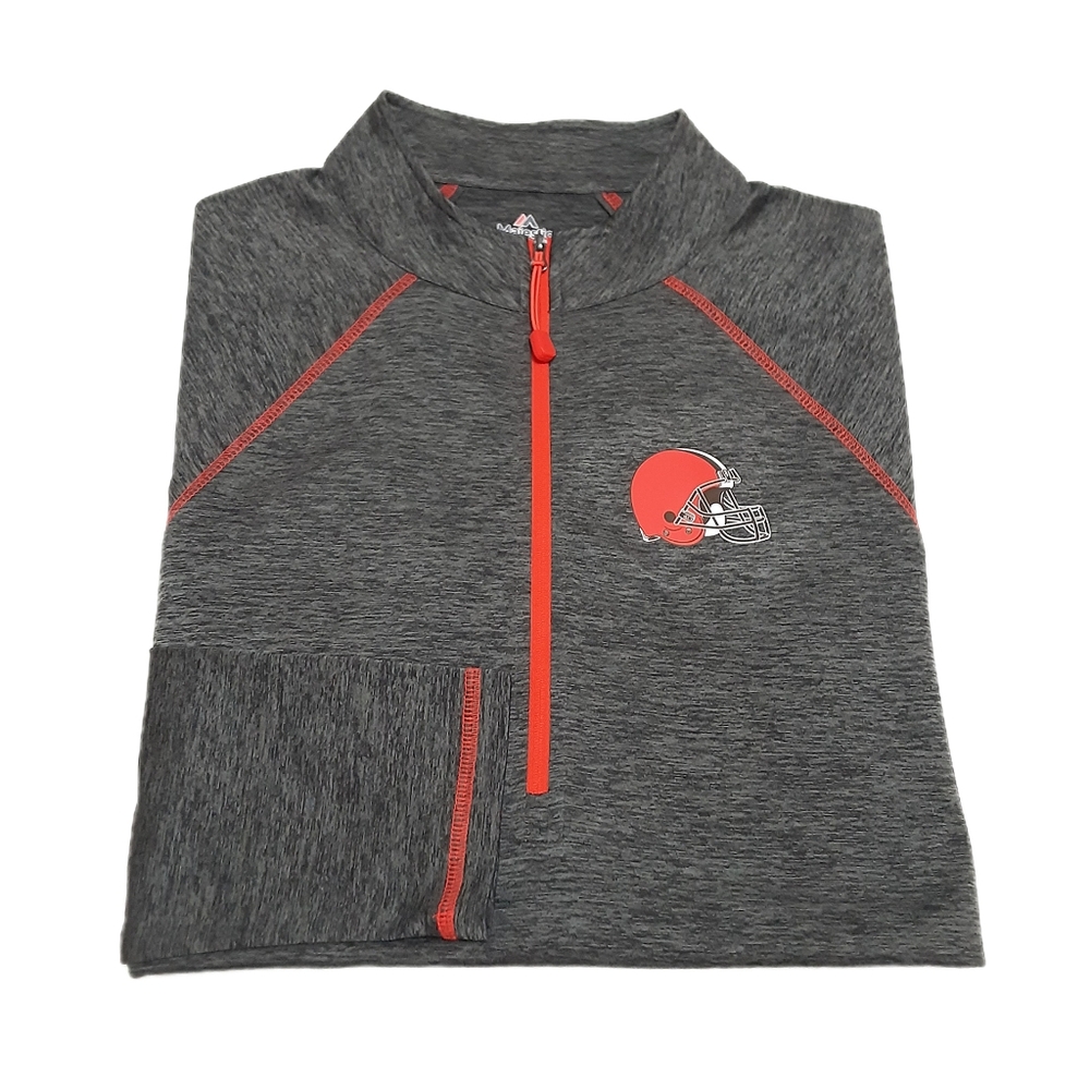 Cleveland Browns Half Zip Pullover Shirt Mens